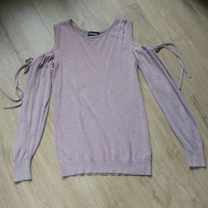 Express Cold Shoulder Sweater